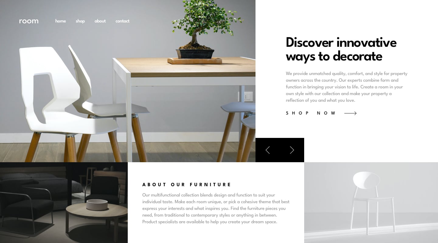 Room homepage